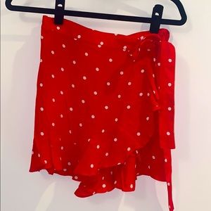 For love and lemon polka dot skort